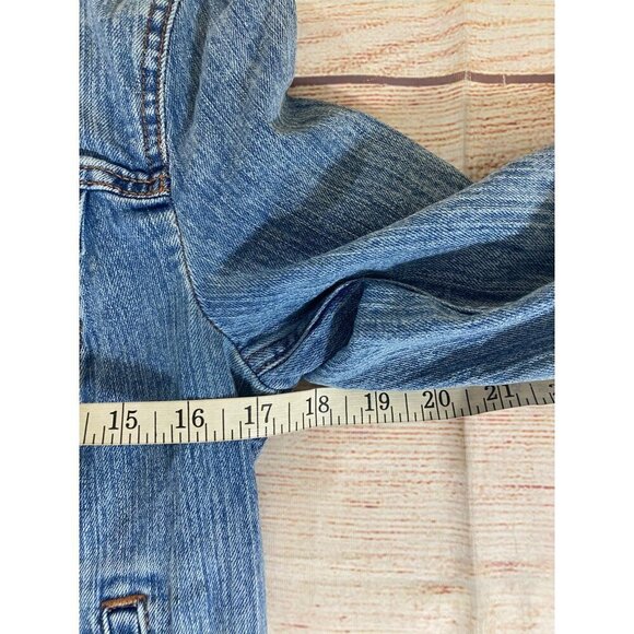 Banana Republic Women's Blue Denim Button Front Jacket - Medium - Picture 8 of 12